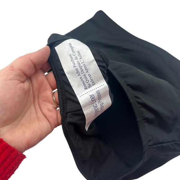 NEW Macys Black Bikini Set Size 10 Underwire Push Up High Waist Control Top Swim - Picture 7 of 12